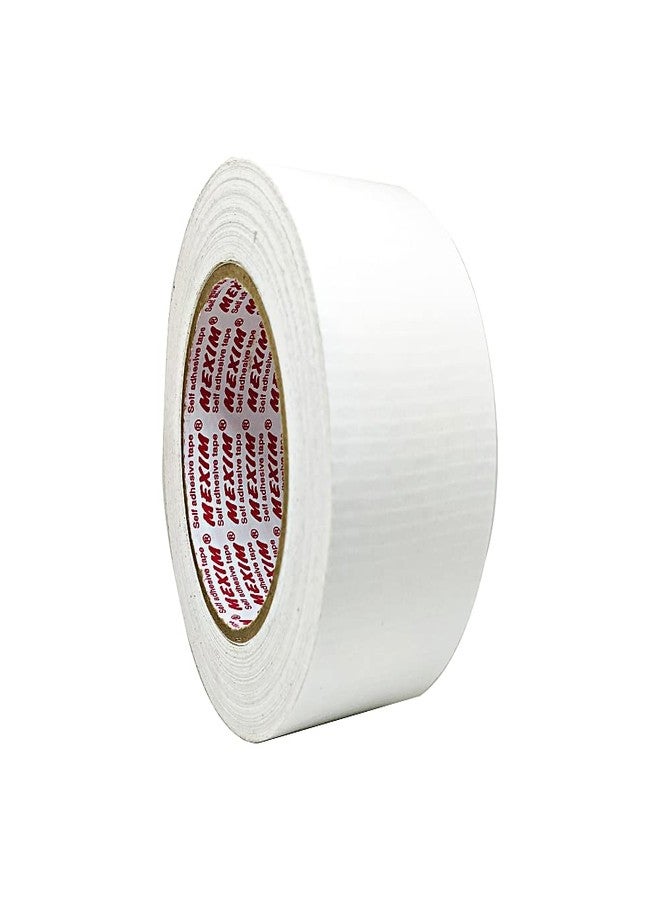 Mexim Multipurpose Duct Tape Heavy Duty Multi-Functional 48 mm x 50 meters Adhesive Tape | High Strenth Easy to Tear All Purpose Adhesive Tape (48 mm x 50 meters, White) - Pack of 1 - Image 1